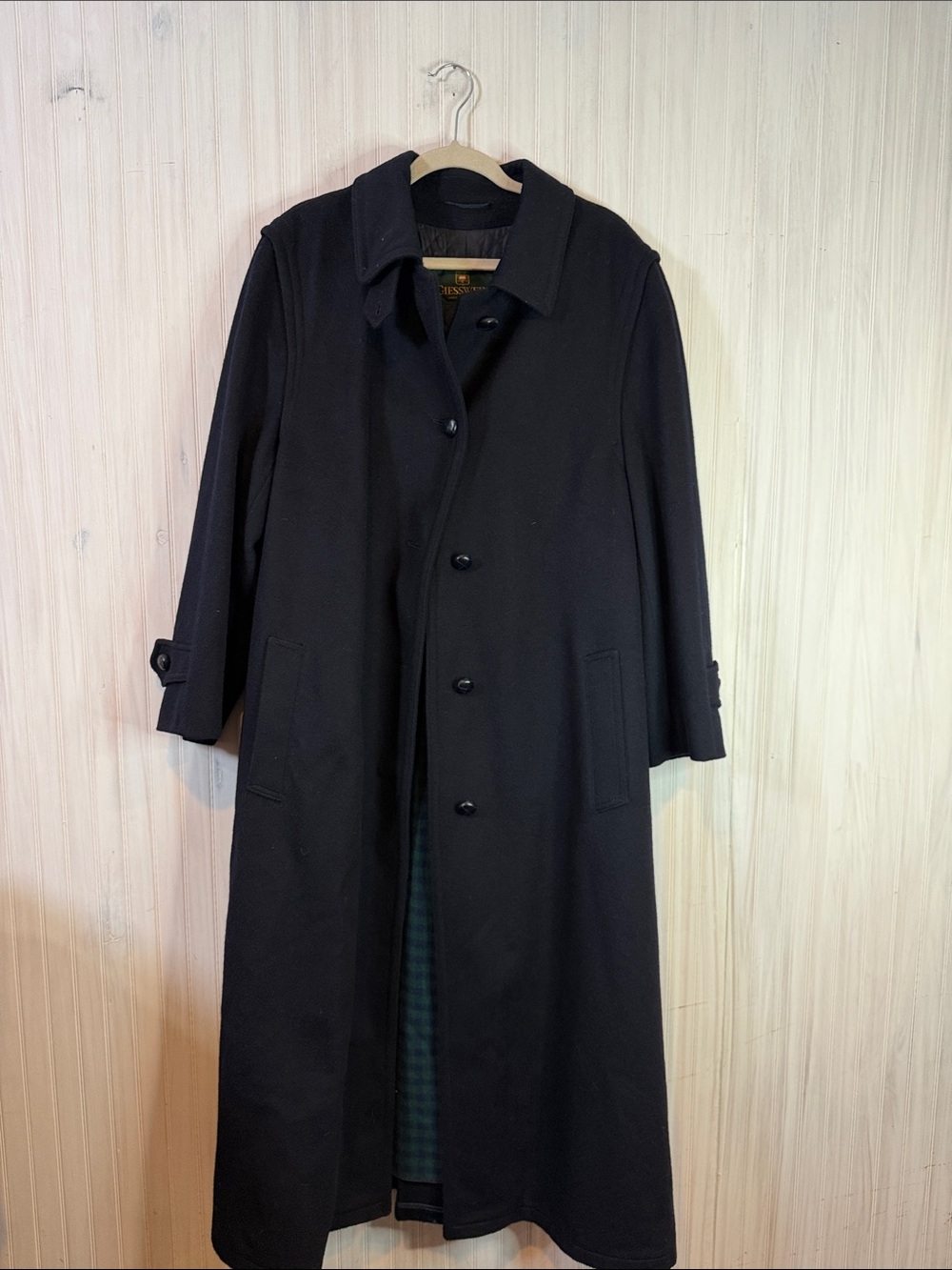 GIESSWEIN AUSTRALIAN WOOL ALPCA LONG COAT NAVY 40